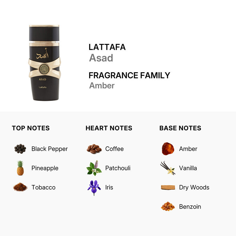 Lattafa Men's Asad EDP