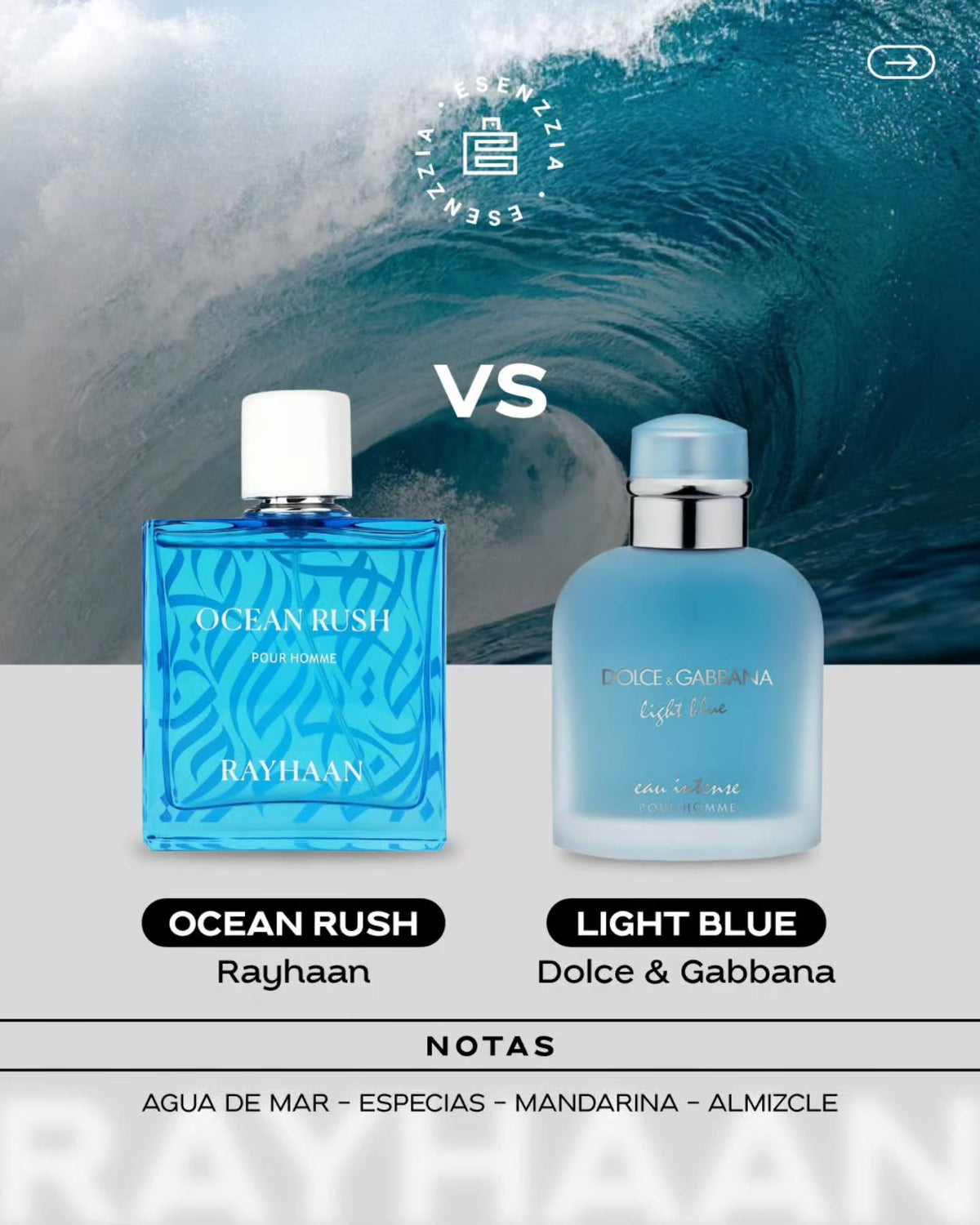 Rayhaan Men's Ocean Rush EDP