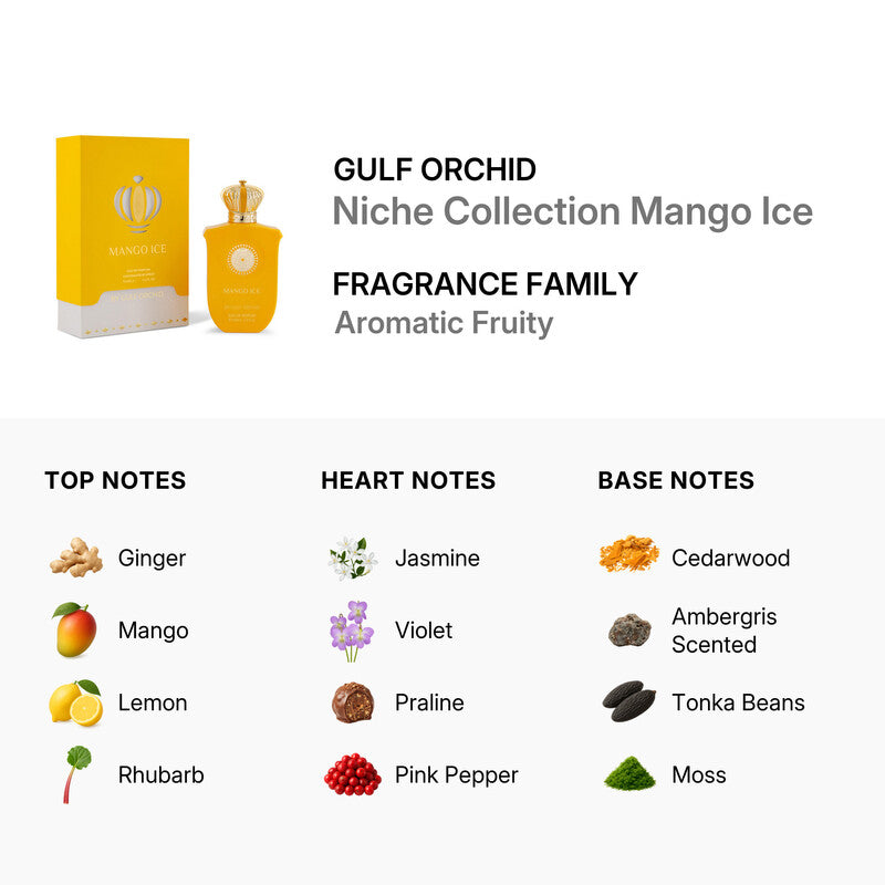 Gulf Orchid Unisex Niche Collection Mango Ice EDP