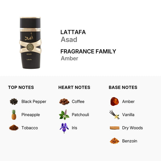 Lattafa Men's Asad EDP